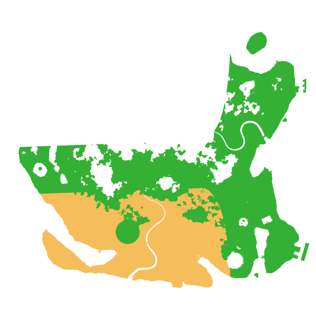 Biome Rust Map: Procedural Map, Size: 3500, Seed: 152674680