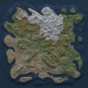 Thumbnail Rust Map: Procedural Map, Size: 4250, Seed: 1289663509, 19 Monuments