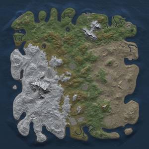 Thumbnail Rust Map: Procedural Map, Size: 5000, Seed: 725241453, 19 Monuments