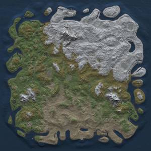 Thumbnail Rust Map: Procedural Map, Size: 6000, Seed: 379030308, 19 Monuments