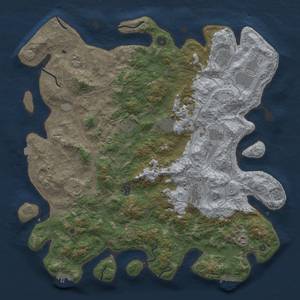 Thumbnail Rust Map: Procedural Map, Size: 4650, Seed: 467851, 19 Monuments