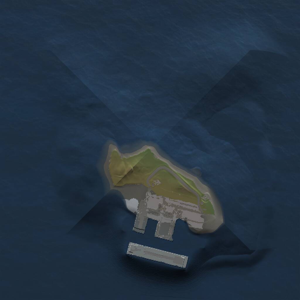 Rust Map: Procedural Map, Size: 1000, Seed: 841191976, 2 Monuments