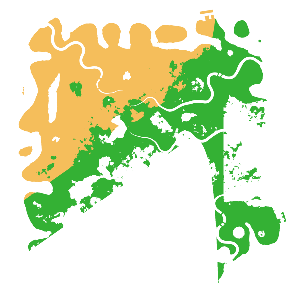 Biome Rust Map: Procedural Map, Size: 4500, Seed: 384321716