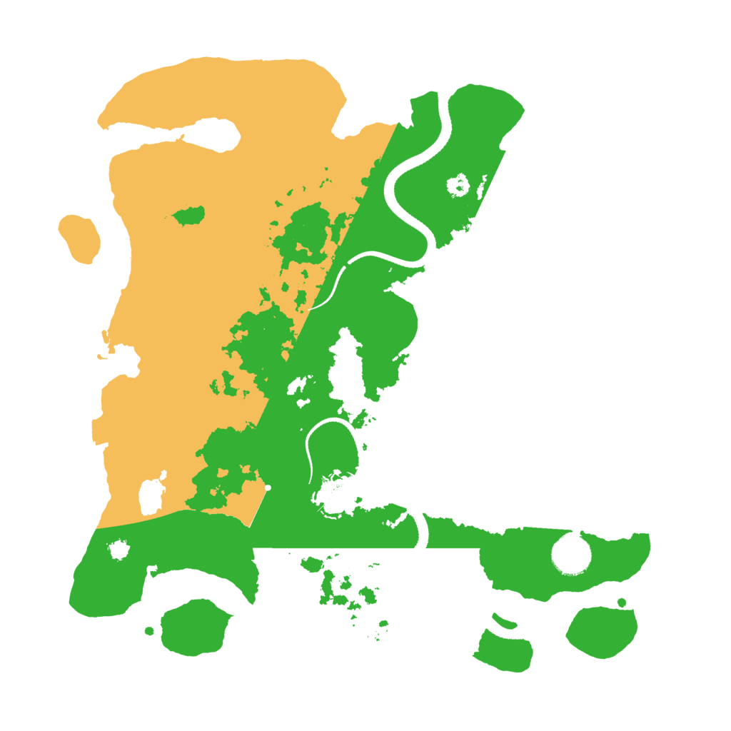 Biome Rust Map: Procedural Map, Size: 3300, Seed: 40721751