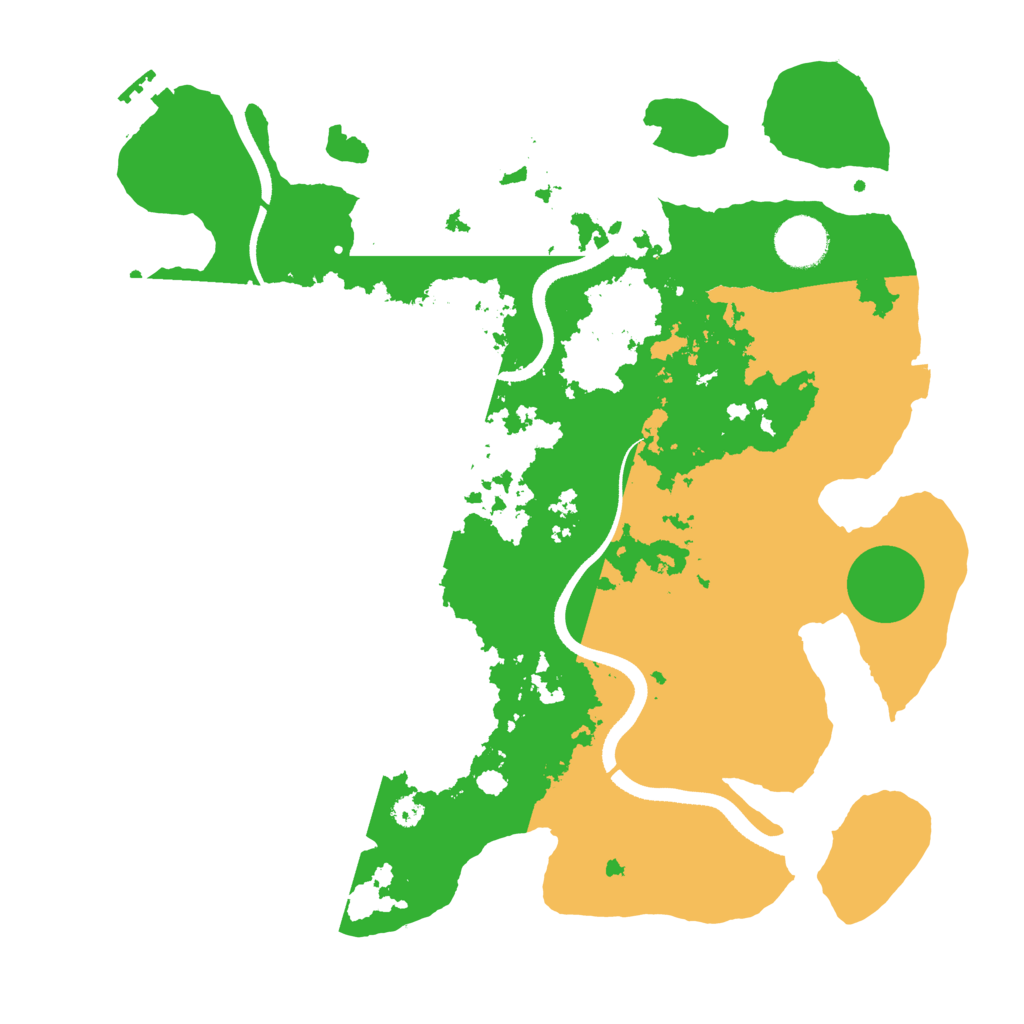 Biome Rust Map: Procedural Map, Size: 3500, Seed: 1642137777