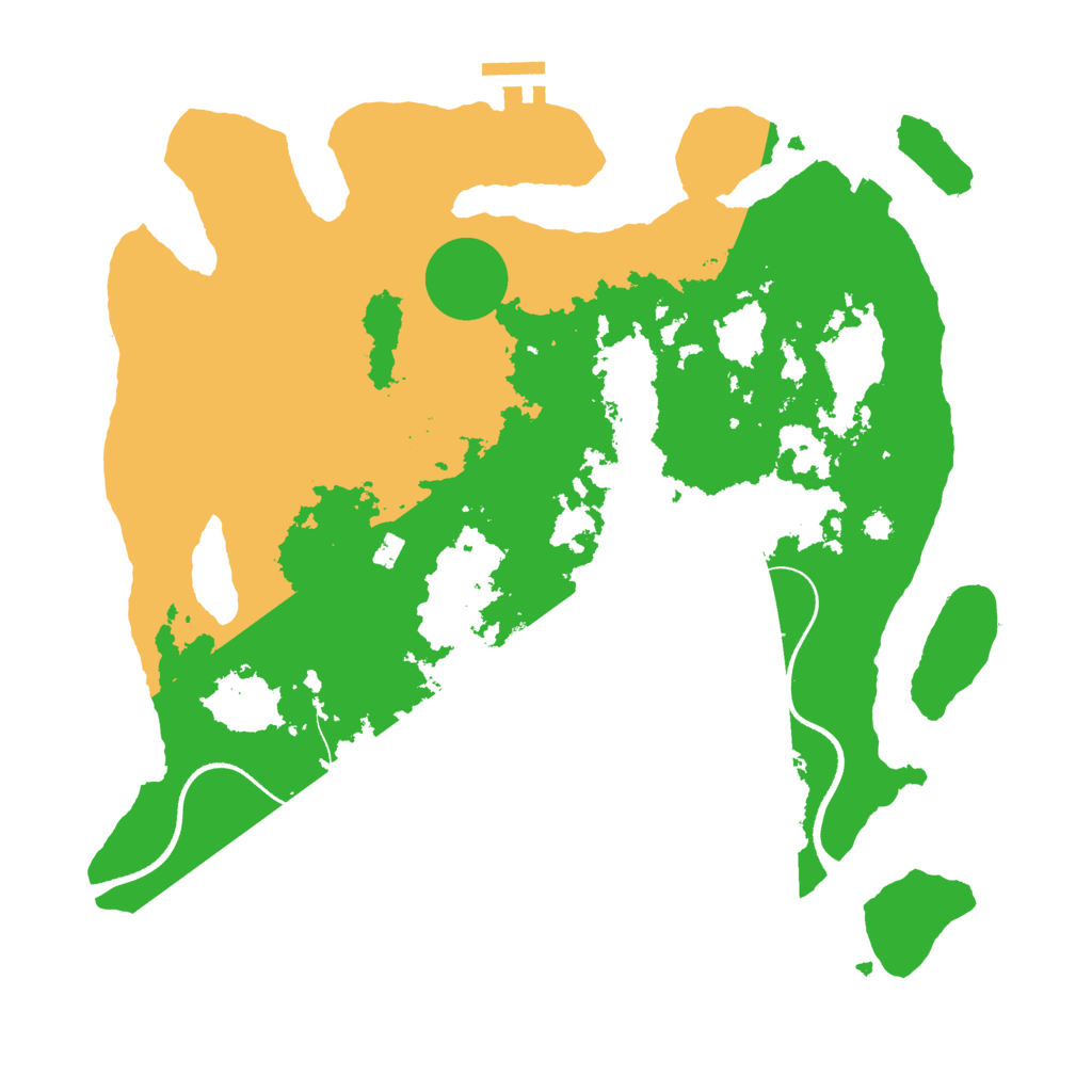 Biome Rust Map: Procedural Map, Size: 3500, Seed: 1498193424