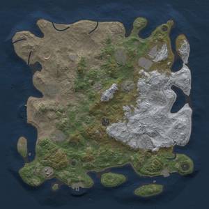 Thumbnail Rust Map: Procedural Map, Size: 3900, Seed: 18885683, 18 Monuments