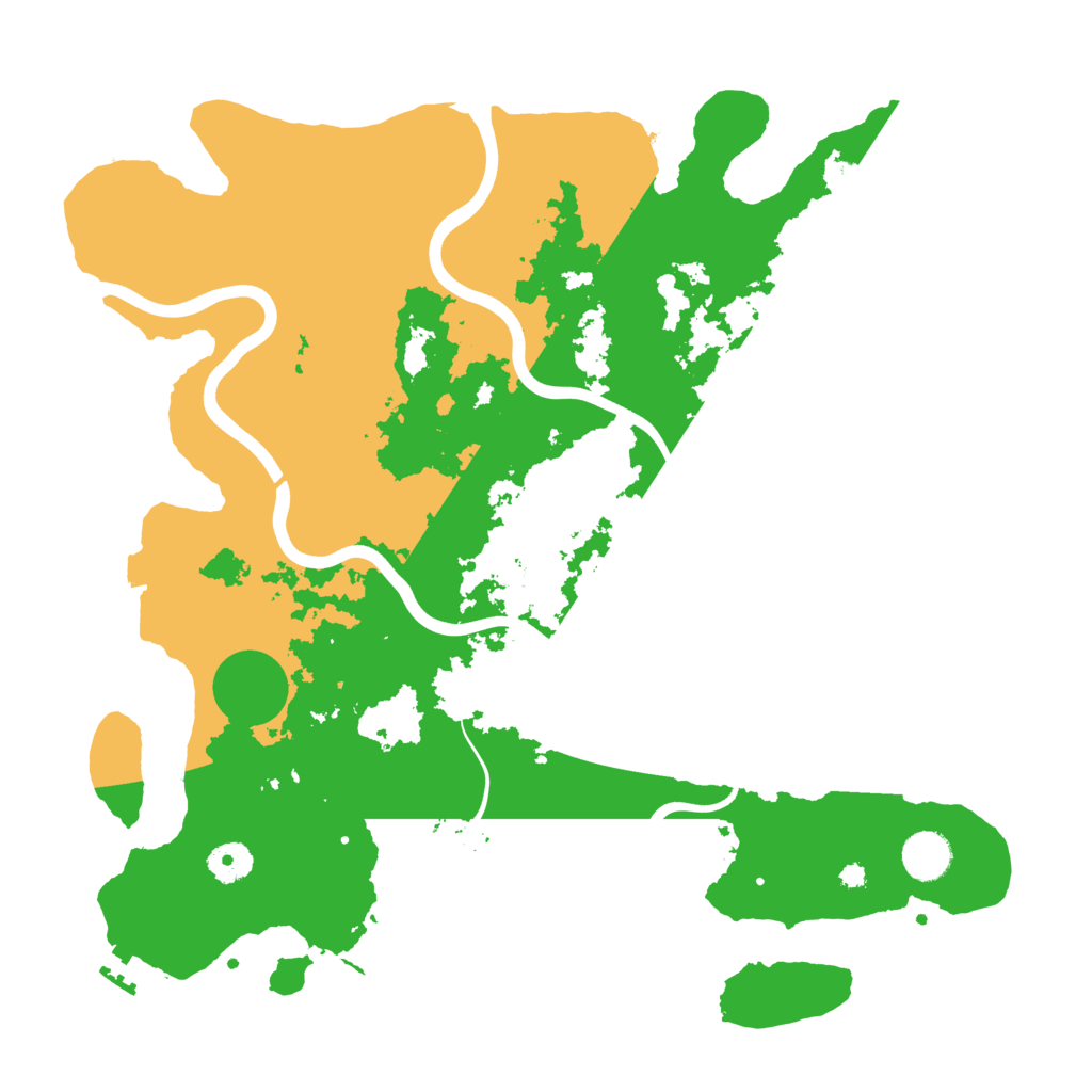 Biome Rust Map: Procedural Map, Size: 3900, Seed: 18885683