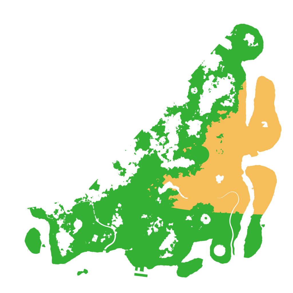 Biome Rust Map: Procedural Map, Size: 4500, Seed: 1421652942