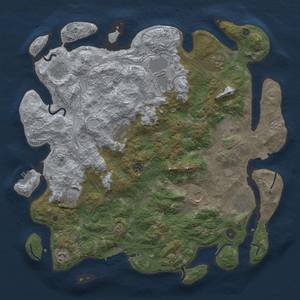 Thumbnail Rust Map: Procedural Map, Size: 4500, Seed: 1421652942, 19 Monuments