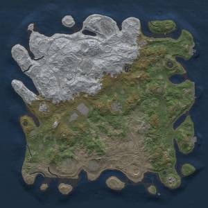 Thumbnail Rust Map: Procedural Map, Size: 4500, Seed: 938341889, 19 Monuments