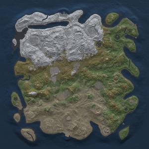 Thumbnail Rust Map: Procedural Map, Size: 4250, Seed: 1252804048, 19 Monuments