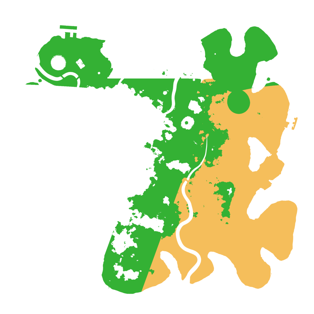 Biome Rust Map: Procedural Map, Size: 3700, Seed: 396088240