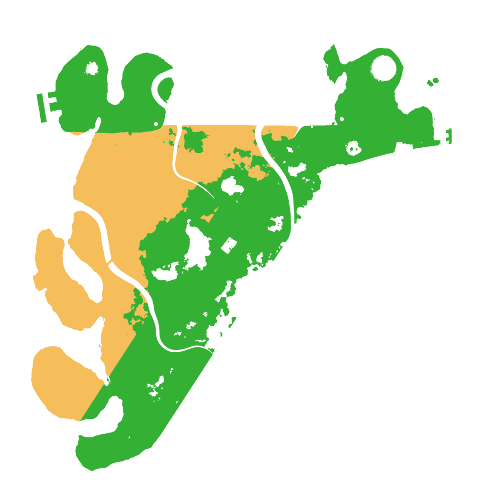 Biome Rust Map: Procedural Map, Size: 3500, Seed: 450331943