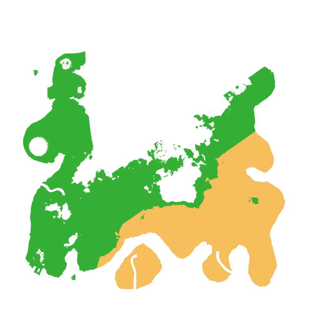 Biome Rust Map: Procedural Map, Size: 3000, Seed: 96175
