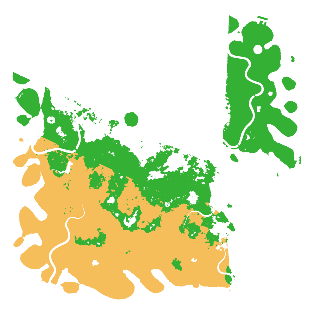 Biome Rust Map: Procedural Map, Size: 6000, Seed: 67384