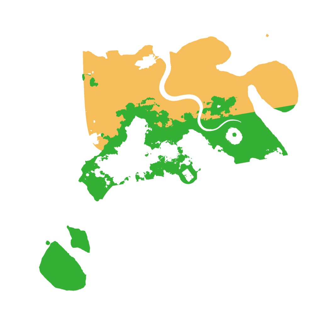 Biome Rust Map: Procedural Map, Size: 3000, Seed: 624532