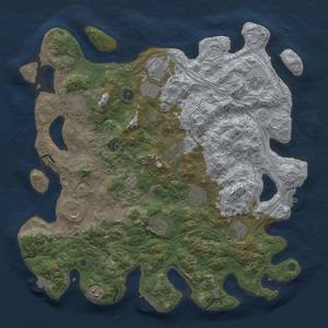 Thumbnail Rust Map: Procedural Map, Size: 4500, Seed: 796967108, 19 Monuments