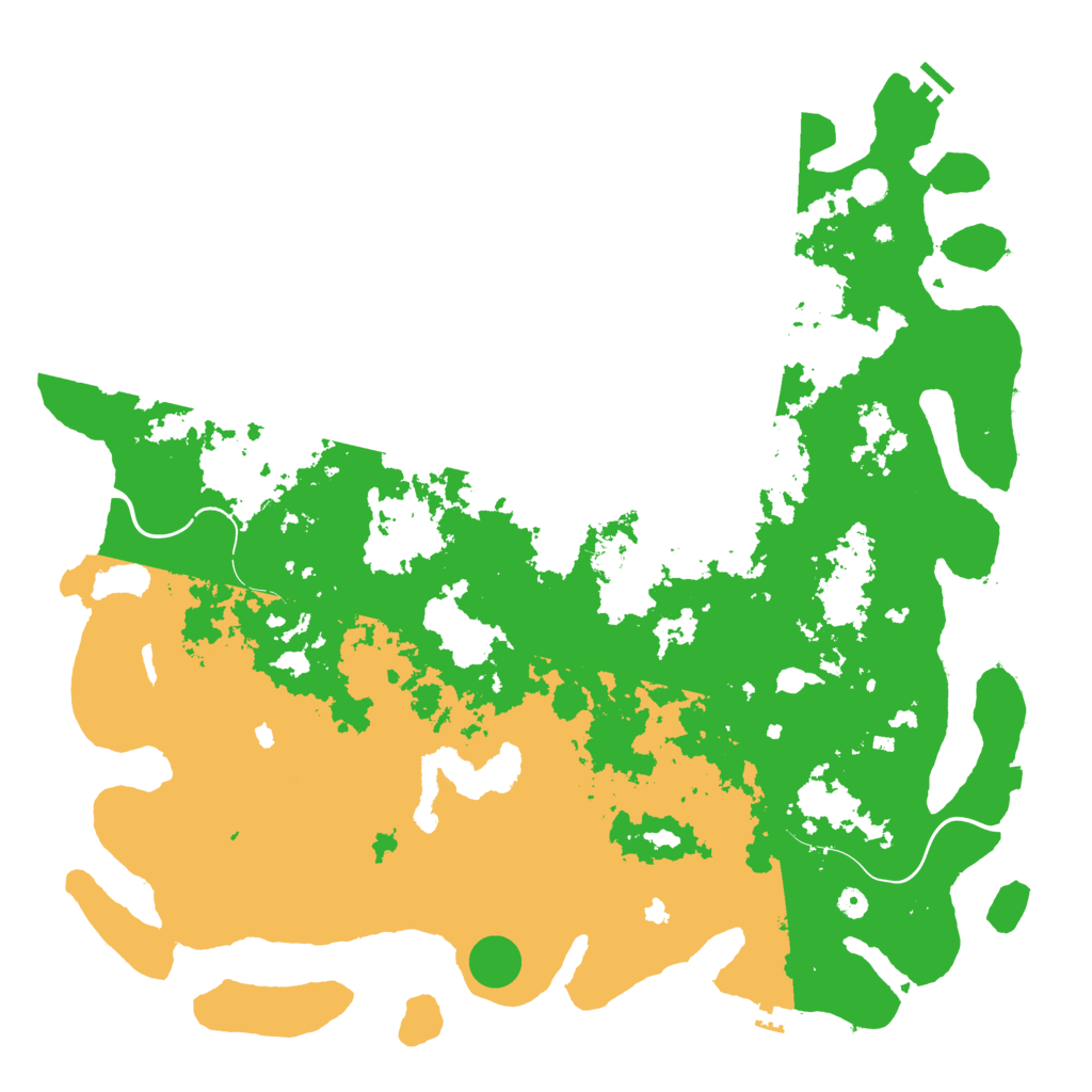 Biome Rust Map: Procedural Map, Size: 5500, Seed: 363436363