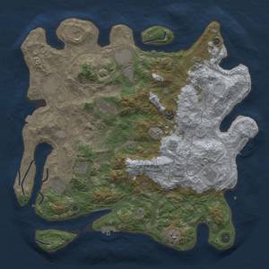 Thumbnail Rust Map: Procedural Map, Size: 4250, Seed: 838449792, 19 Monuments