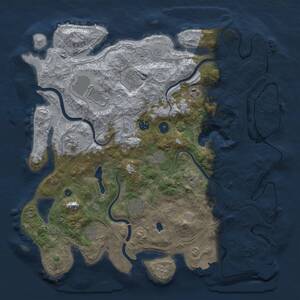 Thumbnail Rust Map: Procedural Map, Size: 4250, Seed: 636602665, 15 Monuments