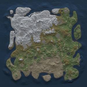 Thumbnail Rust Map: Procedural Map, Size: 4250, Seed: 636602665, 19 Monuments