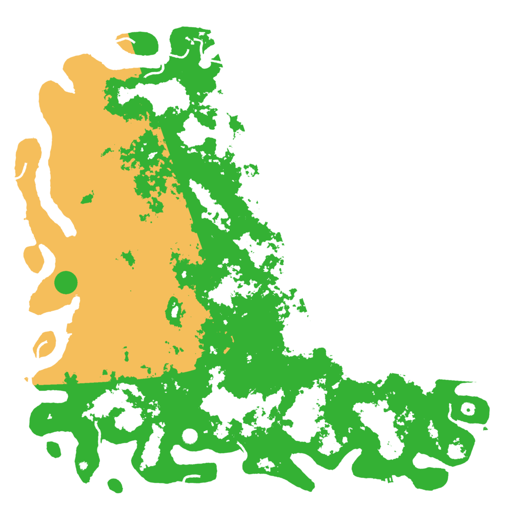 Biome Rust Map: Procedural Map, Size: 6000, Seed: 18111