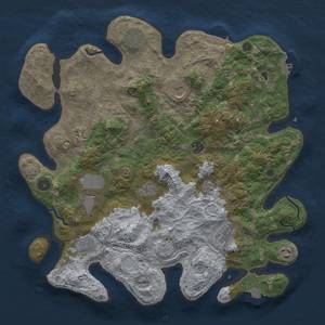 Thumbnail Rust Map: Procedural Map, Size: 4000, Seed: 830056478, 18 Monuments