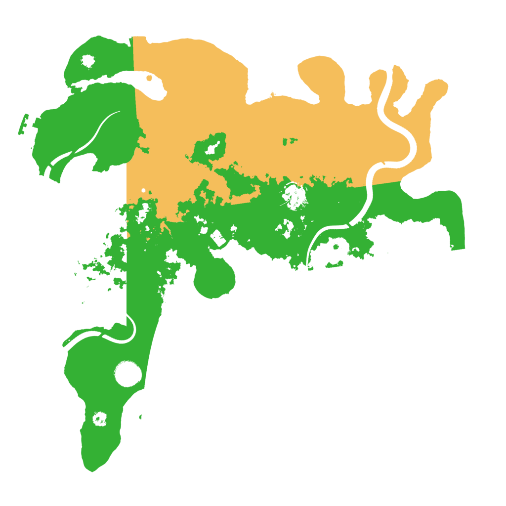 Biome Rust Map: Procedural Map, Size: 3500, Seed: 922597101