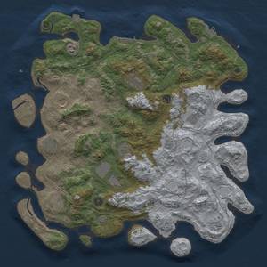 Thumbnail Rust Map: Procedural Map, Size: 4500, Seed: 82641796, 19 Monuments