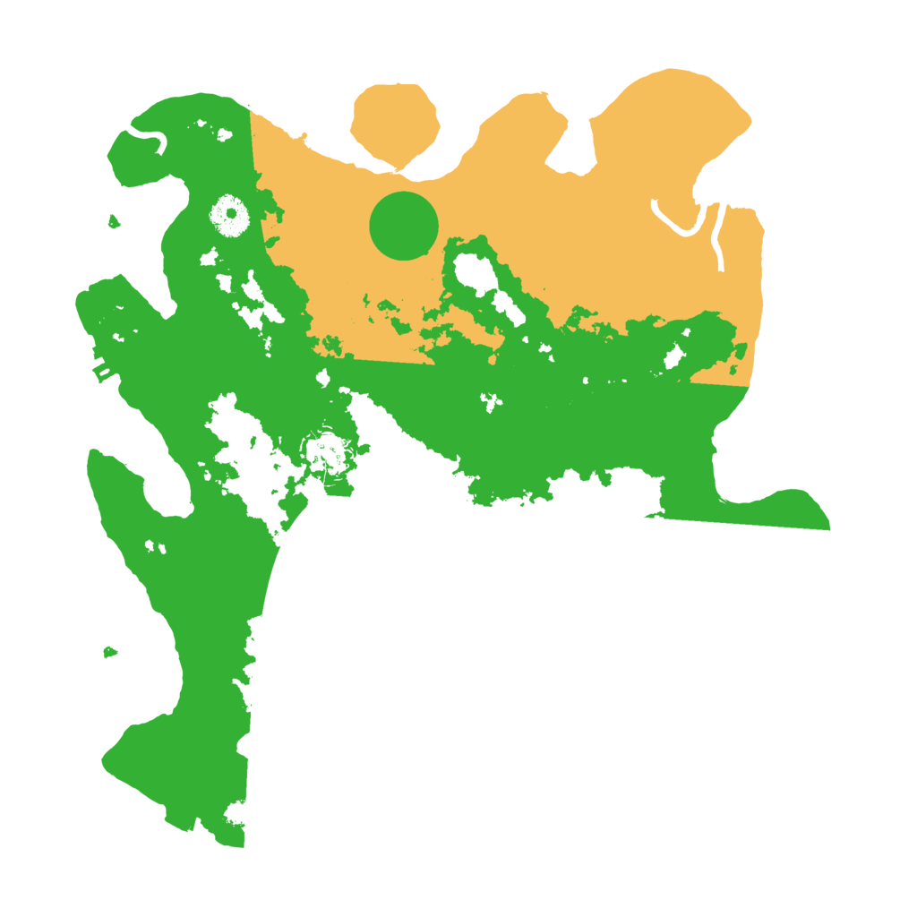 Biome Rust Map: Procedural Map, Size: 3500, Seed: 140975293