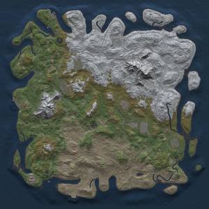 Thumbnail Rust Map: Procedural Map, Size: 5000, Seed: 379030308, 19 Monuments