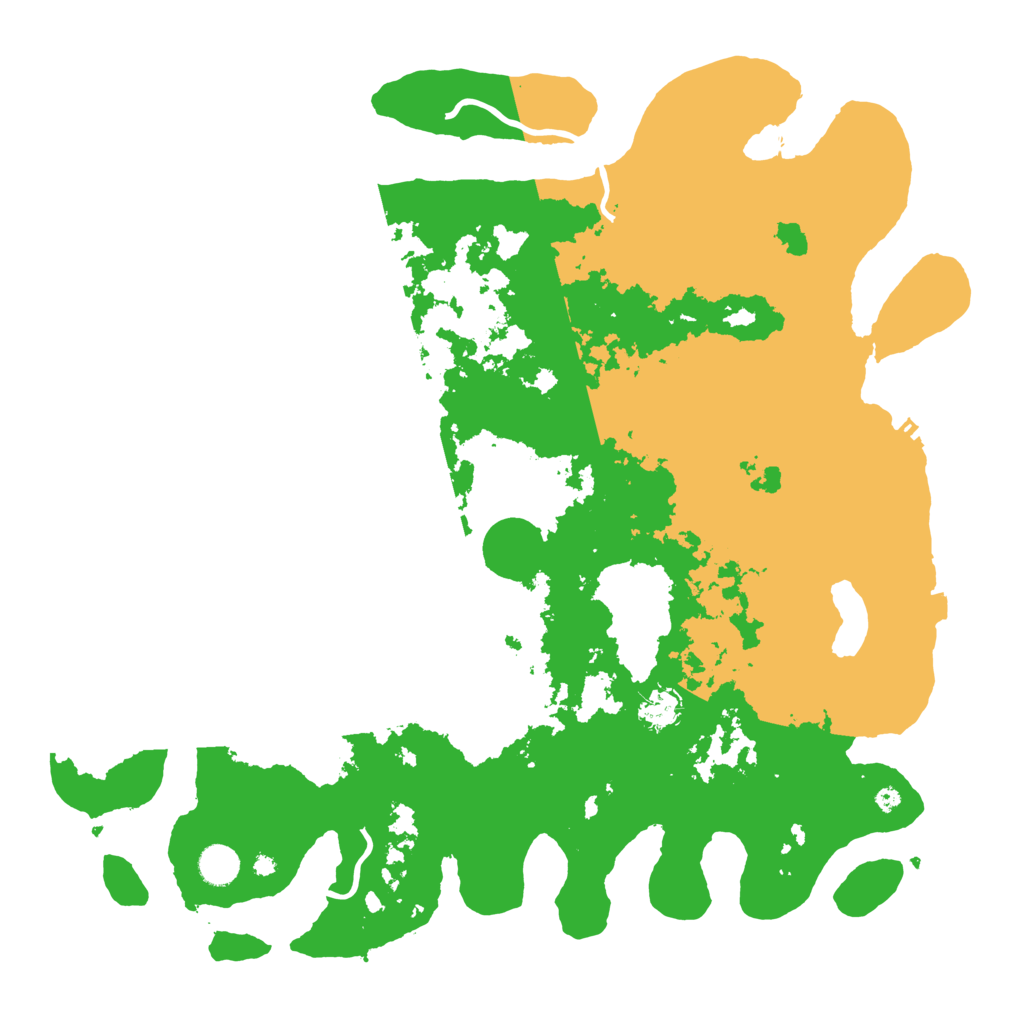 Biome Rust Map: Procedural Map, Size: 4400, Seed: 88757908