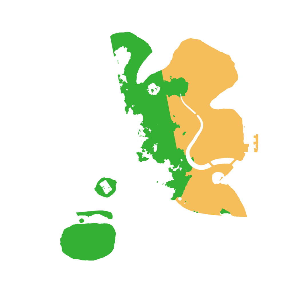 Biome Rust Map: Procedural Map, Size: 2500, Seed: 1008423745