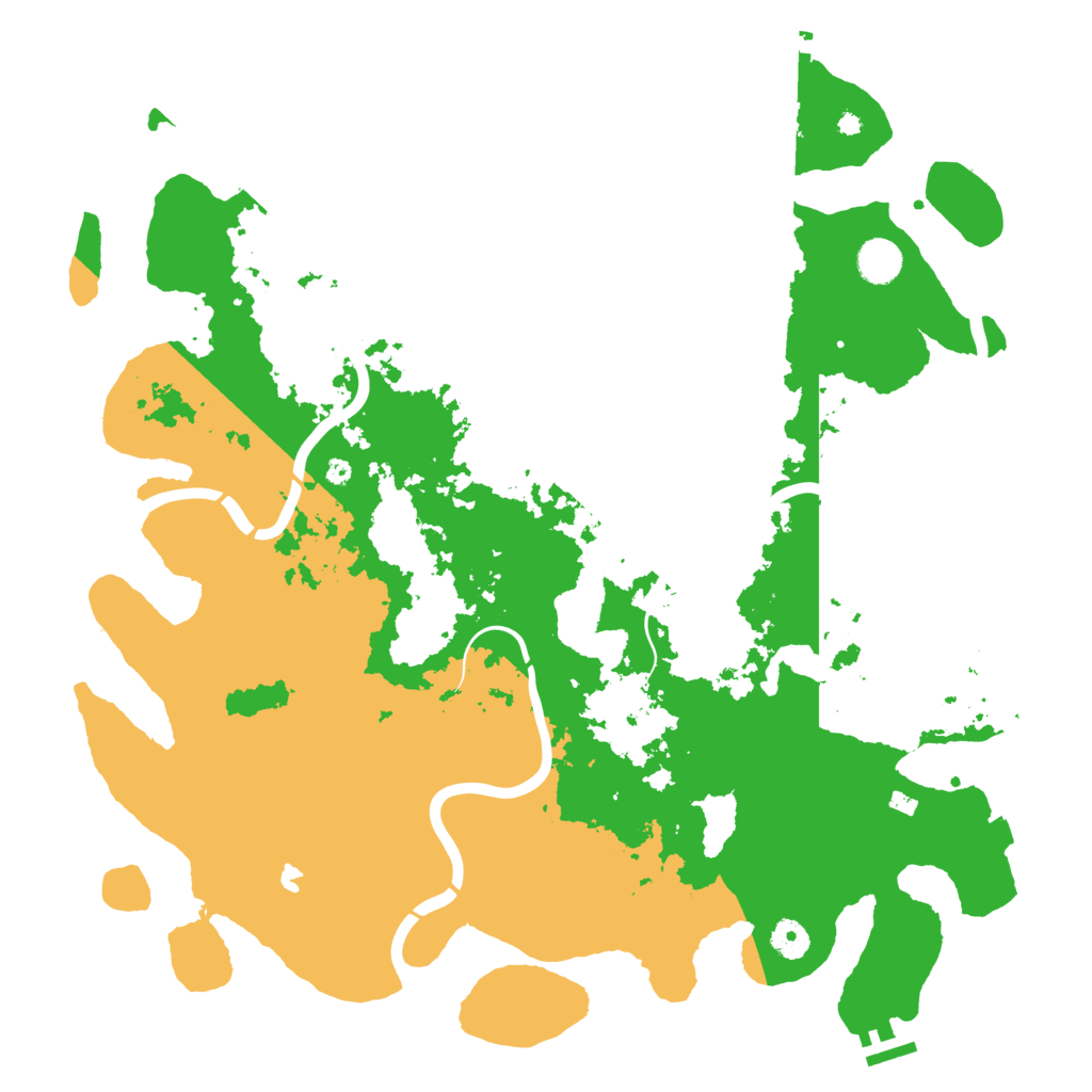 Biome Rust Map: Procedural Map, Size: 4299, Seed: 772907230