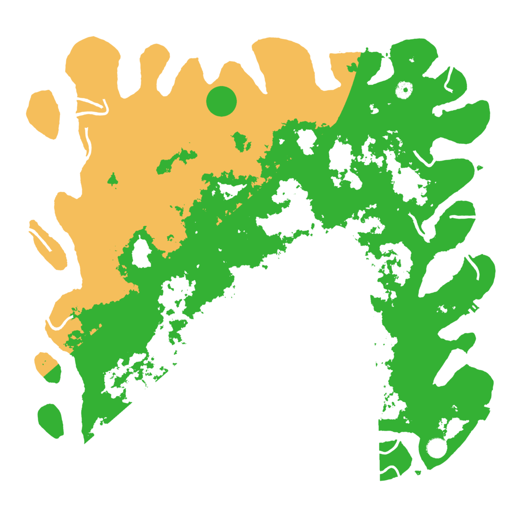 Biome Rust Map: Procedural Map, Size: 4500, Seed: 233517600