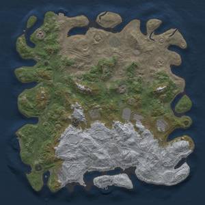 Thumbnail Rust Map: Procedural Map, Size: 4500, Seed: 786431, 19 Monuments