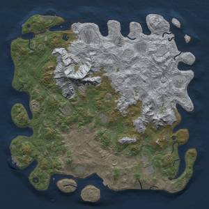 Thumbnail Rust Map: Procedural Map, Size: 5000, Seed: 12121244, 19 Monuments