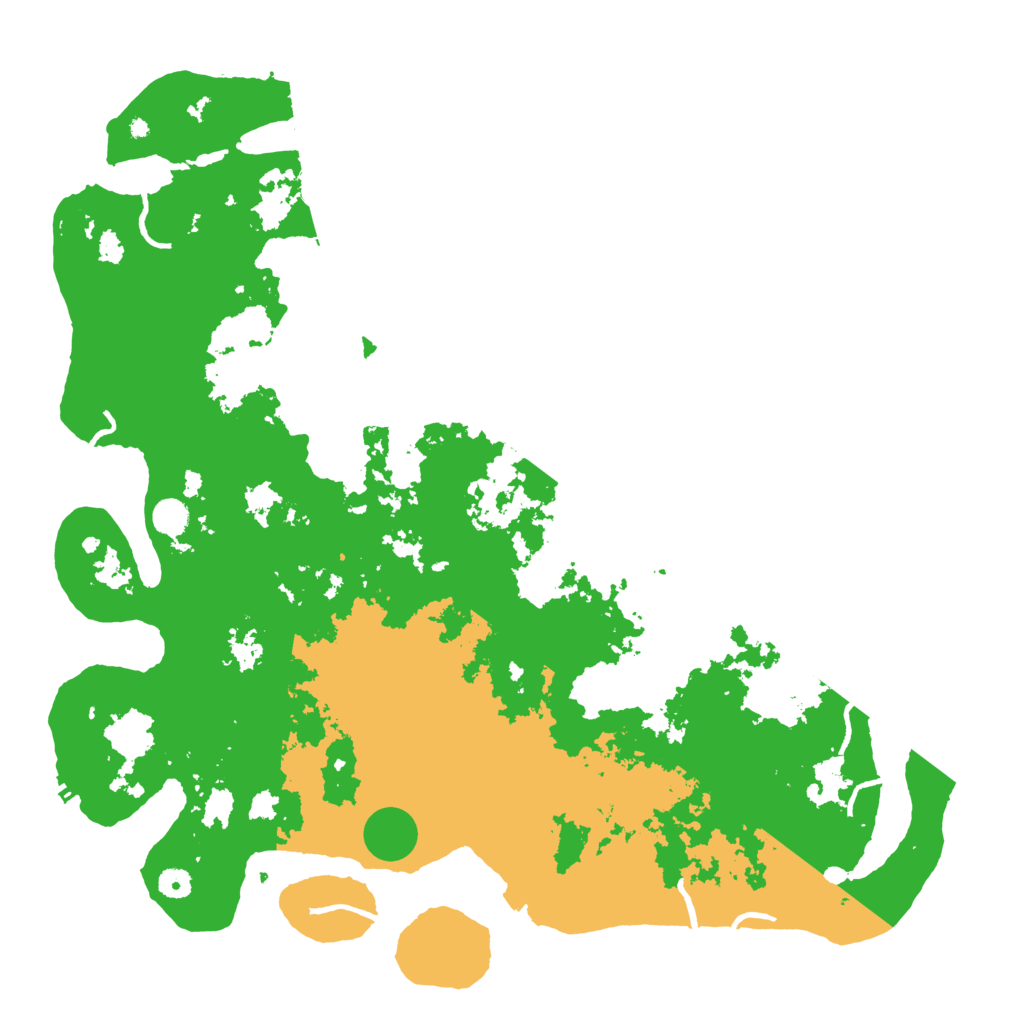 Biome Rust Map: Procedural Map, Size: 5000, Seed: 12121244