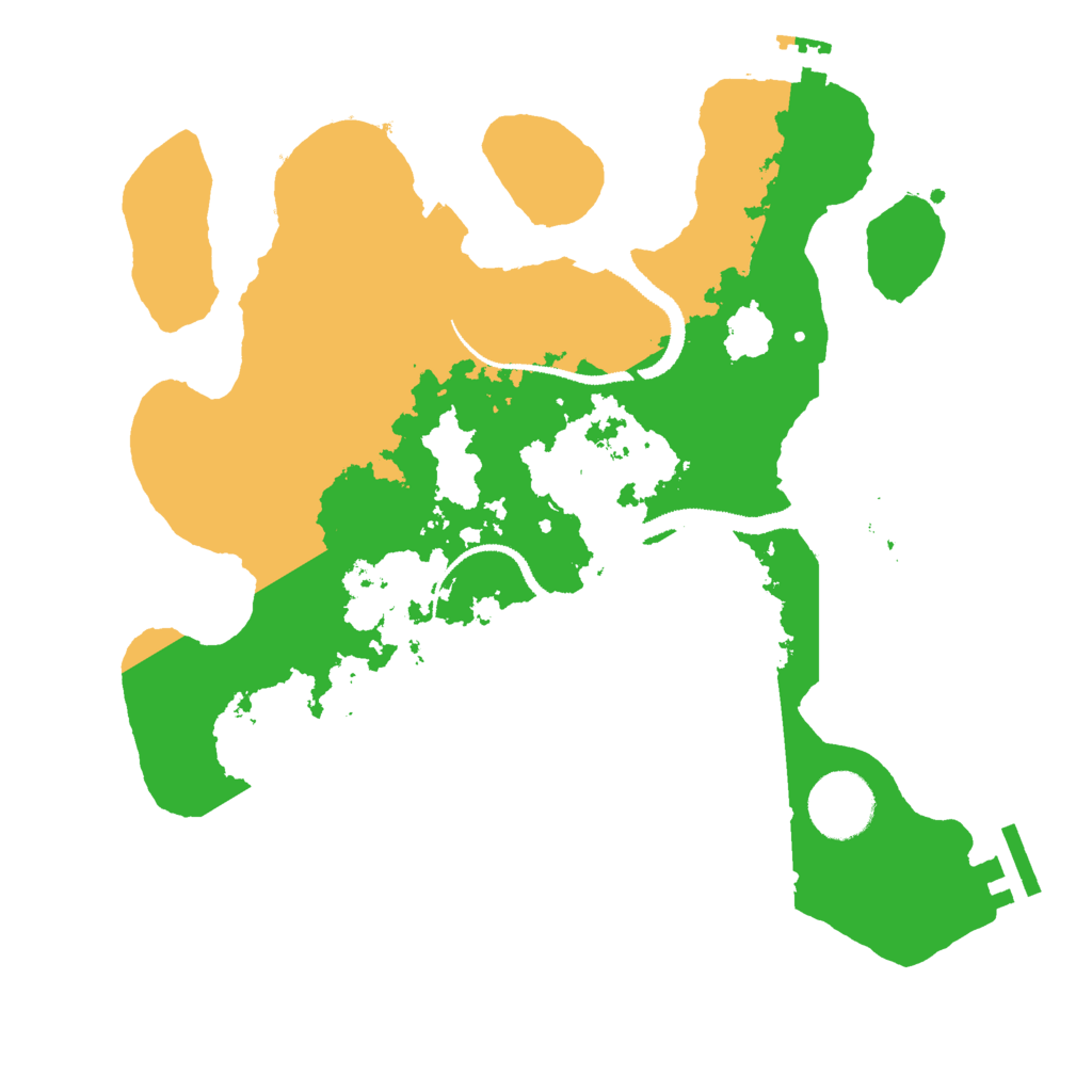 Biome Rust Map: Procedural Map, Size: 3000, Seed: 7635890
