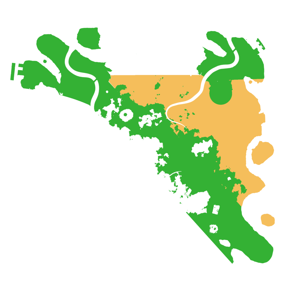 Biome Rust Map: Procedural Map, Size: 3500, Seed: 719002703
