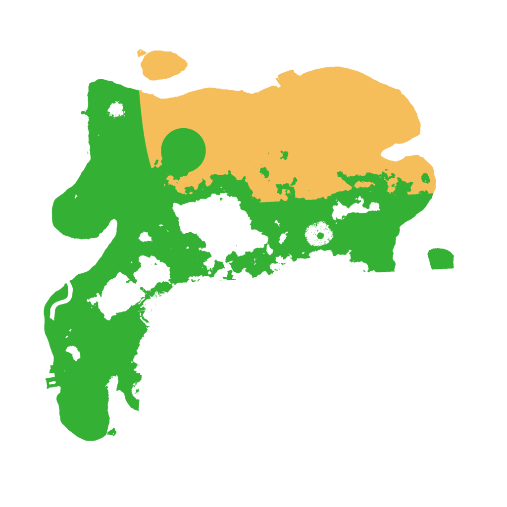 Biome Rust Map: Procedural Map, Size: 3000, Seed: 15188