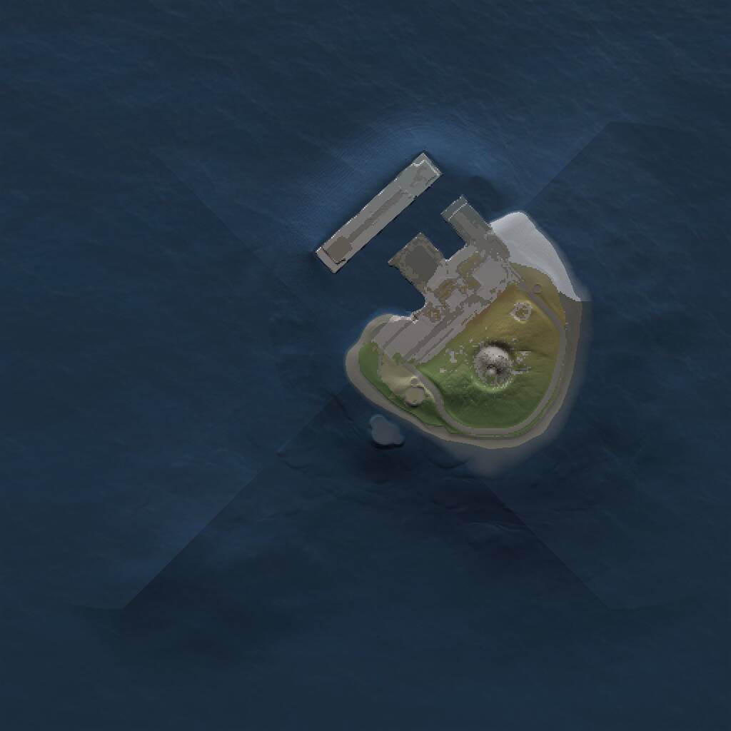 Rust Map: Procedural Map, Size: 1001, Seed: 122, 2 Monuments