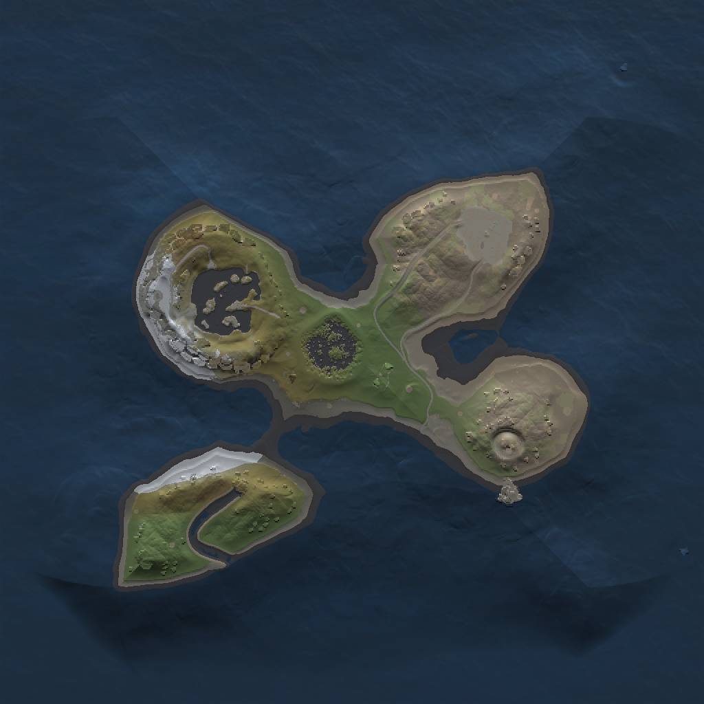 Rust Map: Procedural Map, Size: 1458, Seed: 1458095684, 4 Monuments