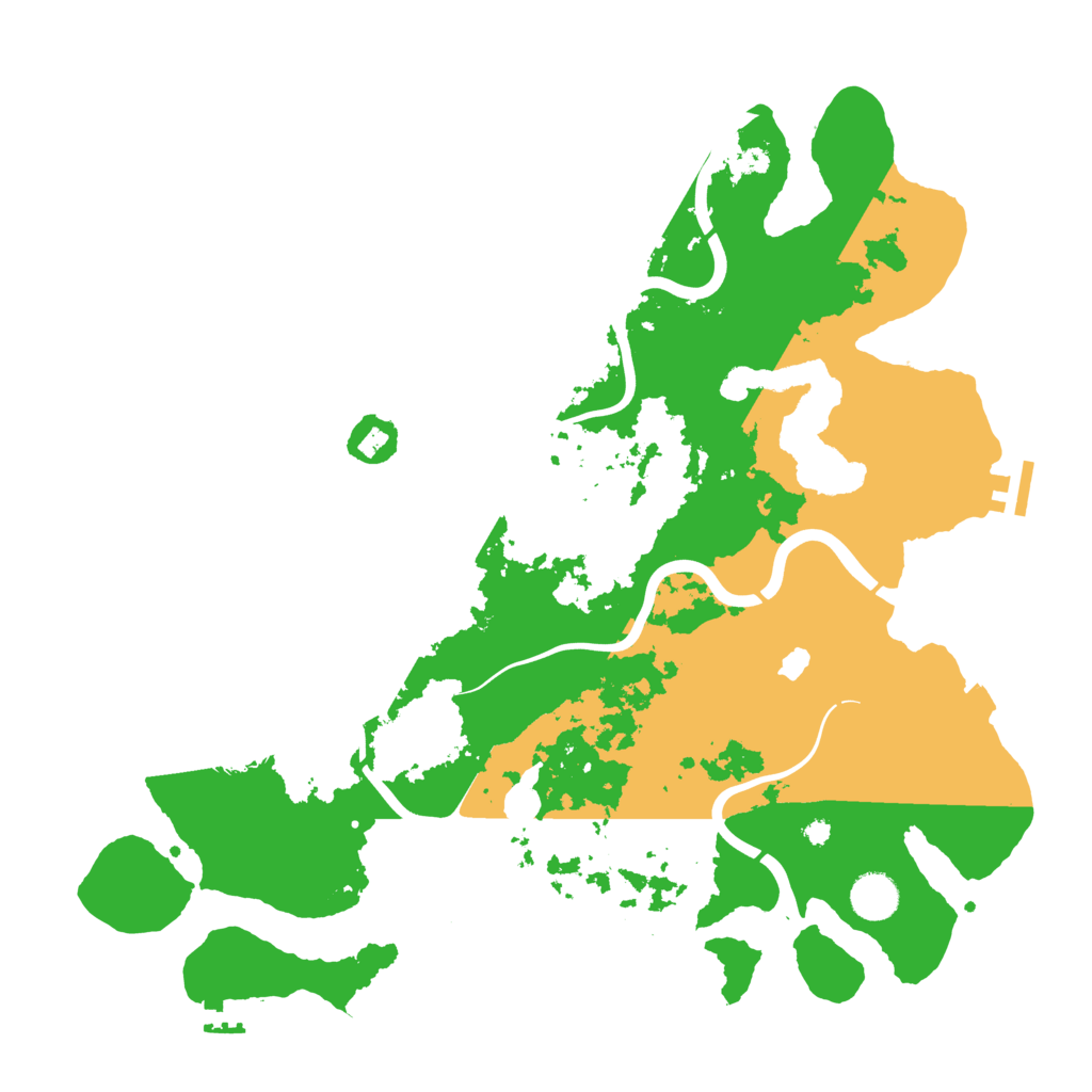 Biome Rust Map: Procedural Map, Size: 4000, Seed: 208770368