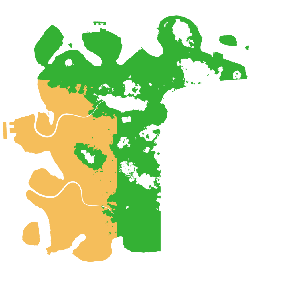 Biome Rust Map: Procedural Map, Size: 3500, Seed: 904031917