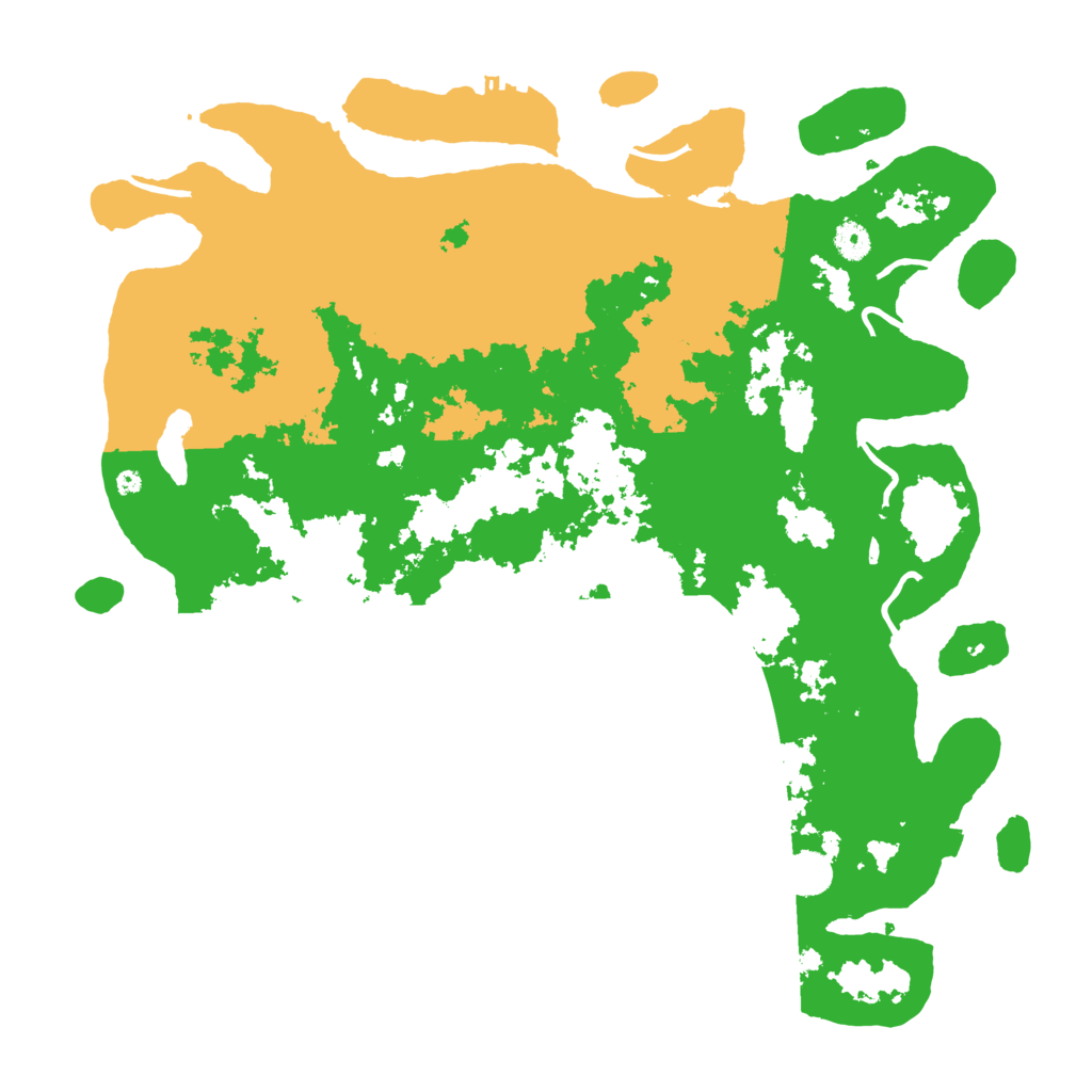 Biome Rust Map: Procedural Map, Size: 4500, Seed: 136458