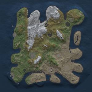 Thumbnail Rust Map: Procedural Map, Size: 3250, Seed: 1706513964, 13 Monuments