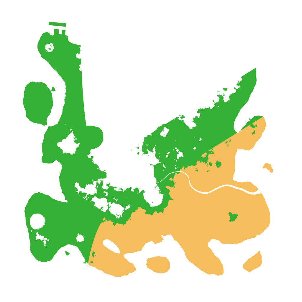 Biome Rust Map: Procedural Map, Size: 3500, Seed: 1055607317