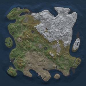 Thumbnail Rust Map: Procedural Map, Size: 4000, Seed: 7139, 18 Monuments